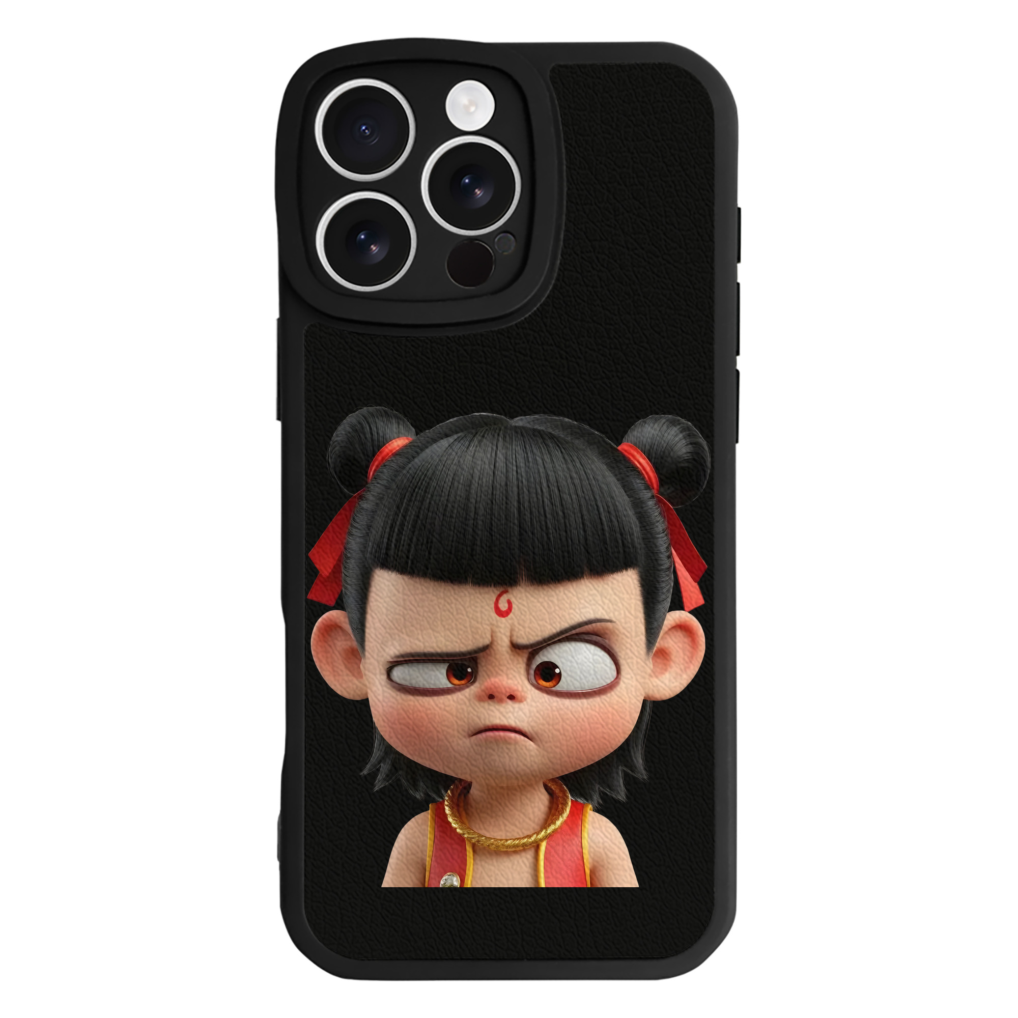 （画像用） Ne Zha 2 ナタ 魔童の大暴れ 【iPhone 16シリーズ対応】シリコンスマホケース（レザー調） 材質：シリコン